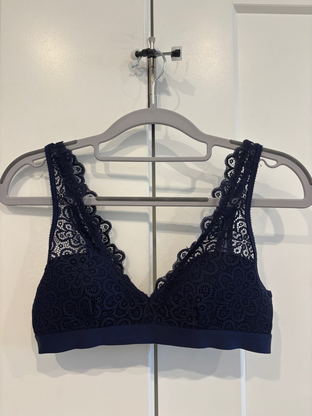 aerie Navy Lace Bralette. Size S